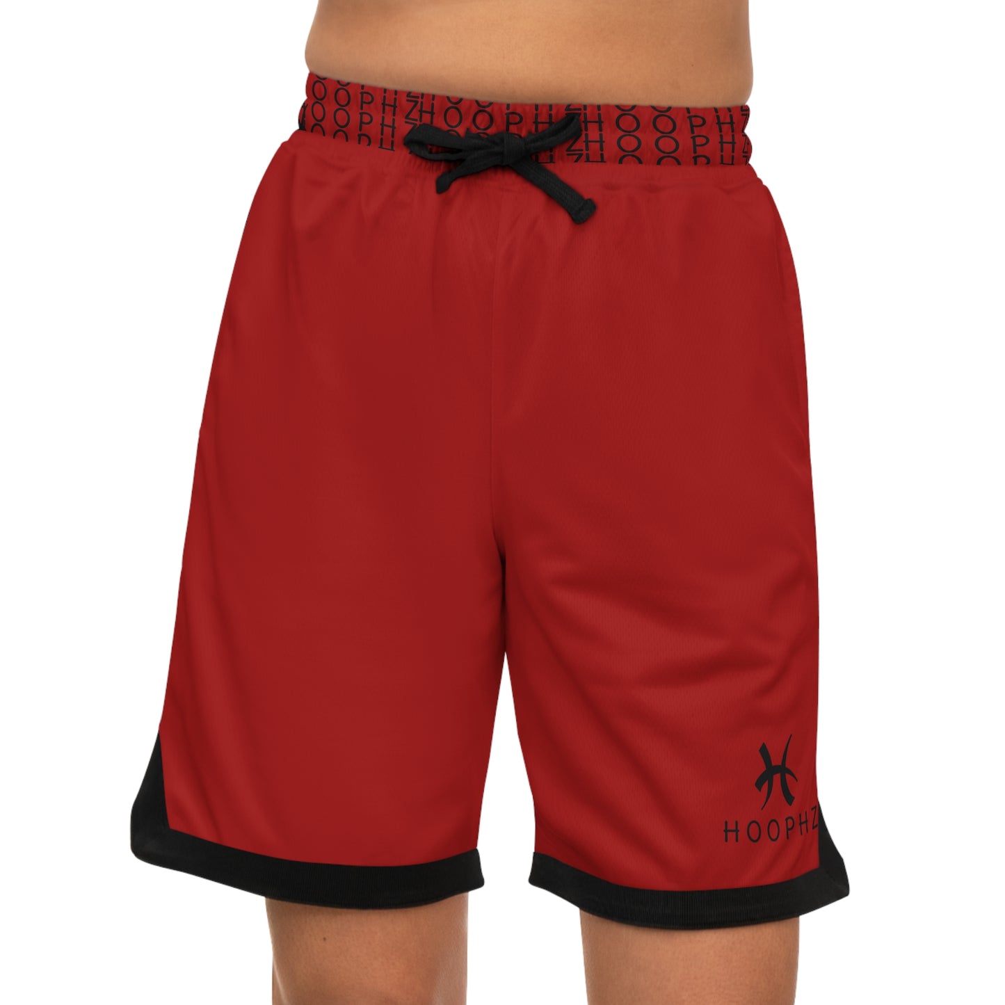 HOOPHZ Signature Basketball Shorts β Red