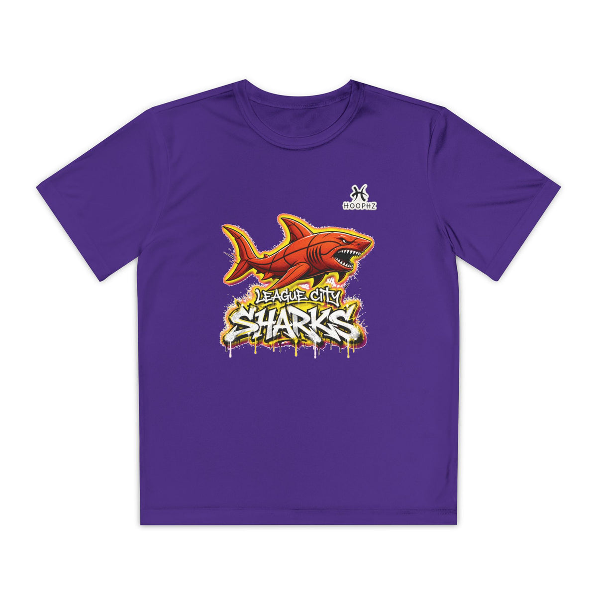 League City Sharks Youth Performance Basketball T-Shirt – Fear the Fin