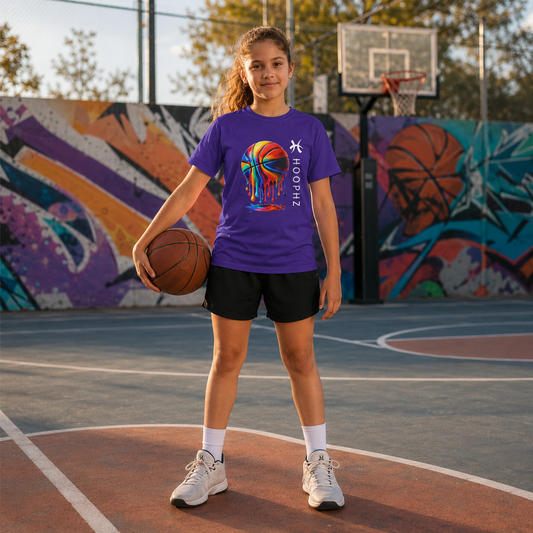BASKETBALL DRIP Youth Performance T-Shirt