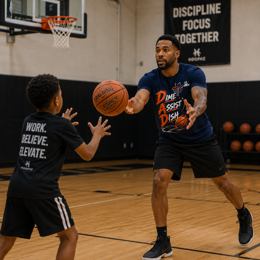 DAD. Dime Assist Dish Basketball T-Shirt
