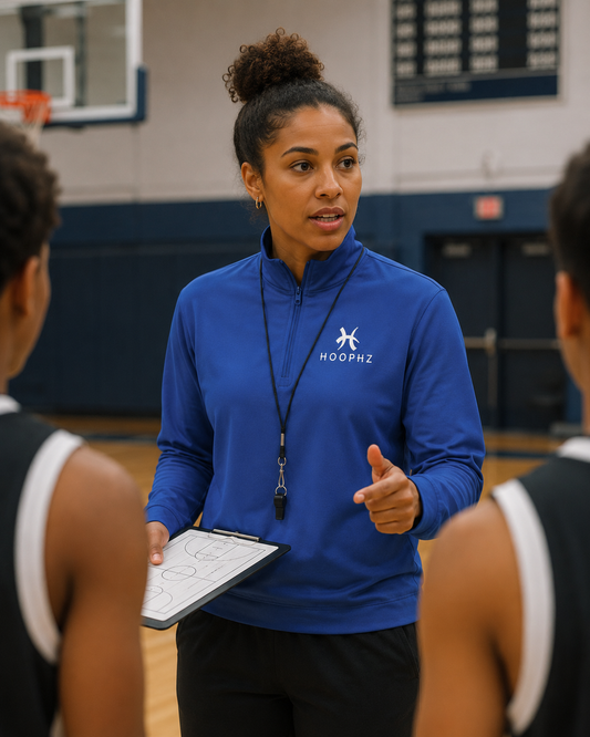HOOPHZ Signature Basketball Warm-Up Quarter-Zip Pullover