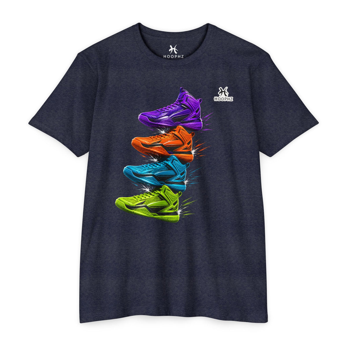STACKED KICKS Basketball T-Shirt