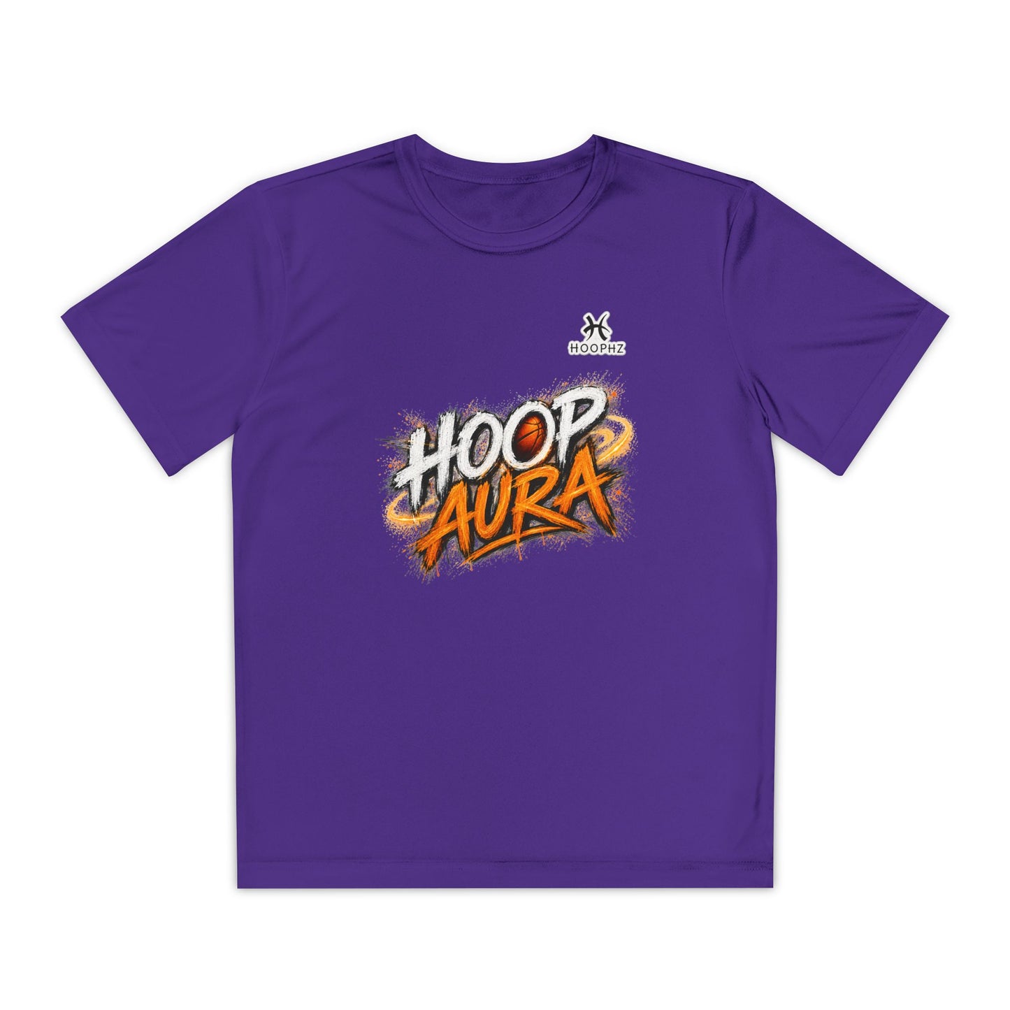 HOOP AURA Youth Basketball Performance T-Shirt