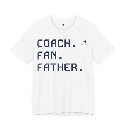 Coach. Fan. Father. Basketball Dad T-Shirt