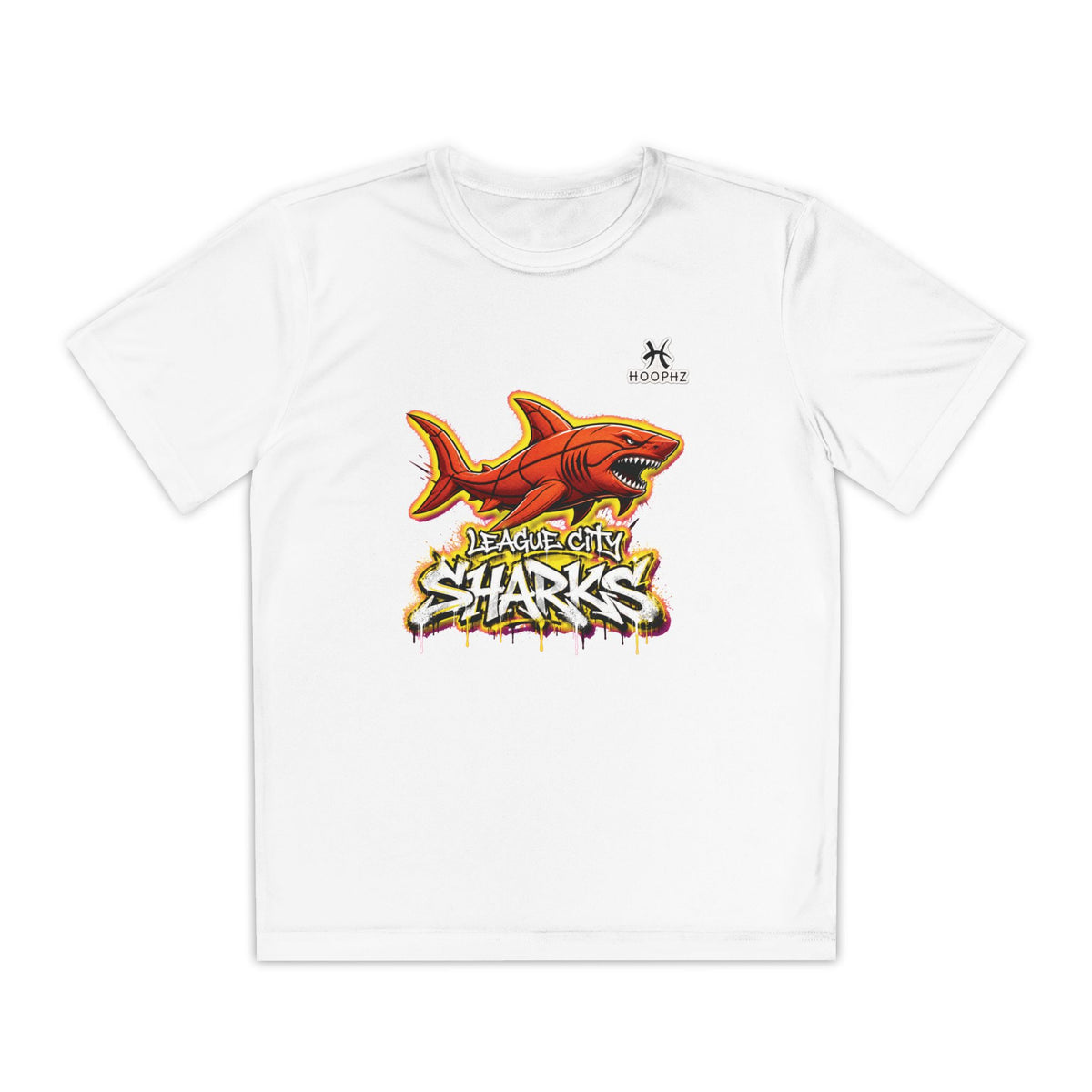 League City Sharks Youth Performance Basketball T-Shirt – Fear the Fin