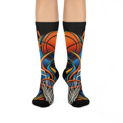 COURT CHAOS Cushioned Basketball Crew Socks