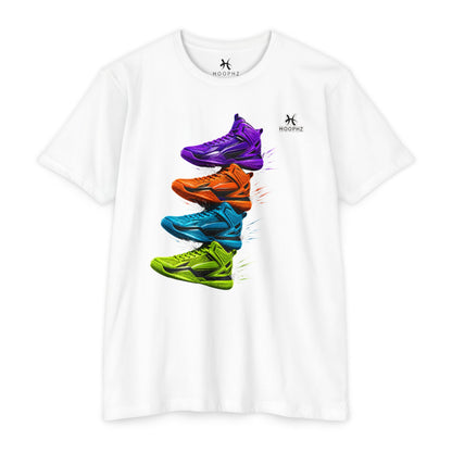 STACKED KICKS Basketball T-Shirt