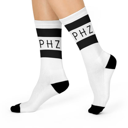 COURT STRIPE Cushioned Basketball Crew Socks
