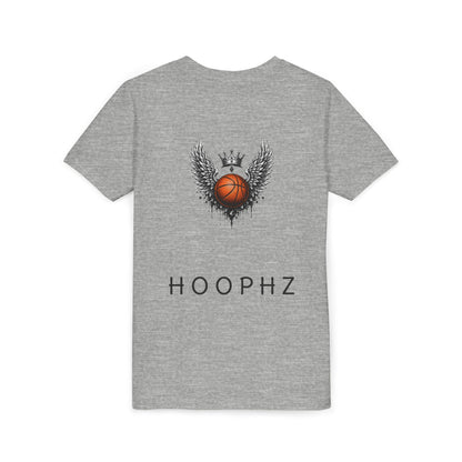 CROWNED WINGS Youth Basketball T-Shirt