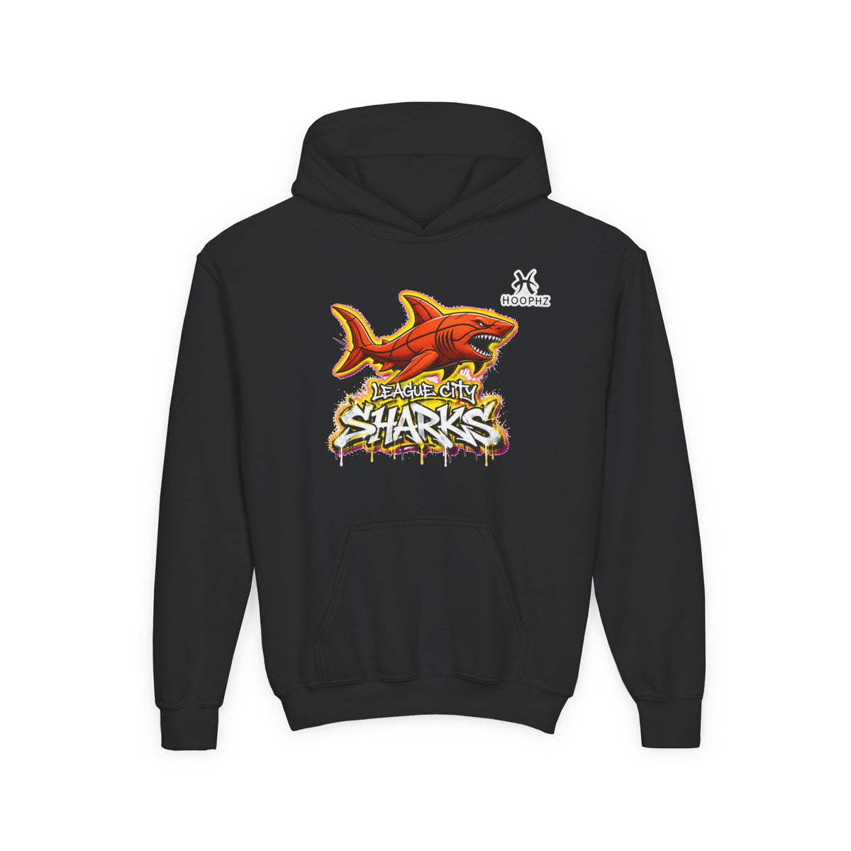 League City Sharks Youth Basketball Hoodie – Fear the Fin