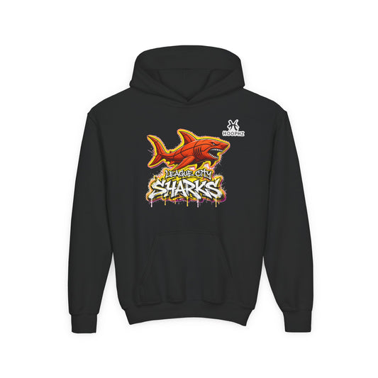 League City Sharks Youth Basketball Hoodie – Fear the Fin