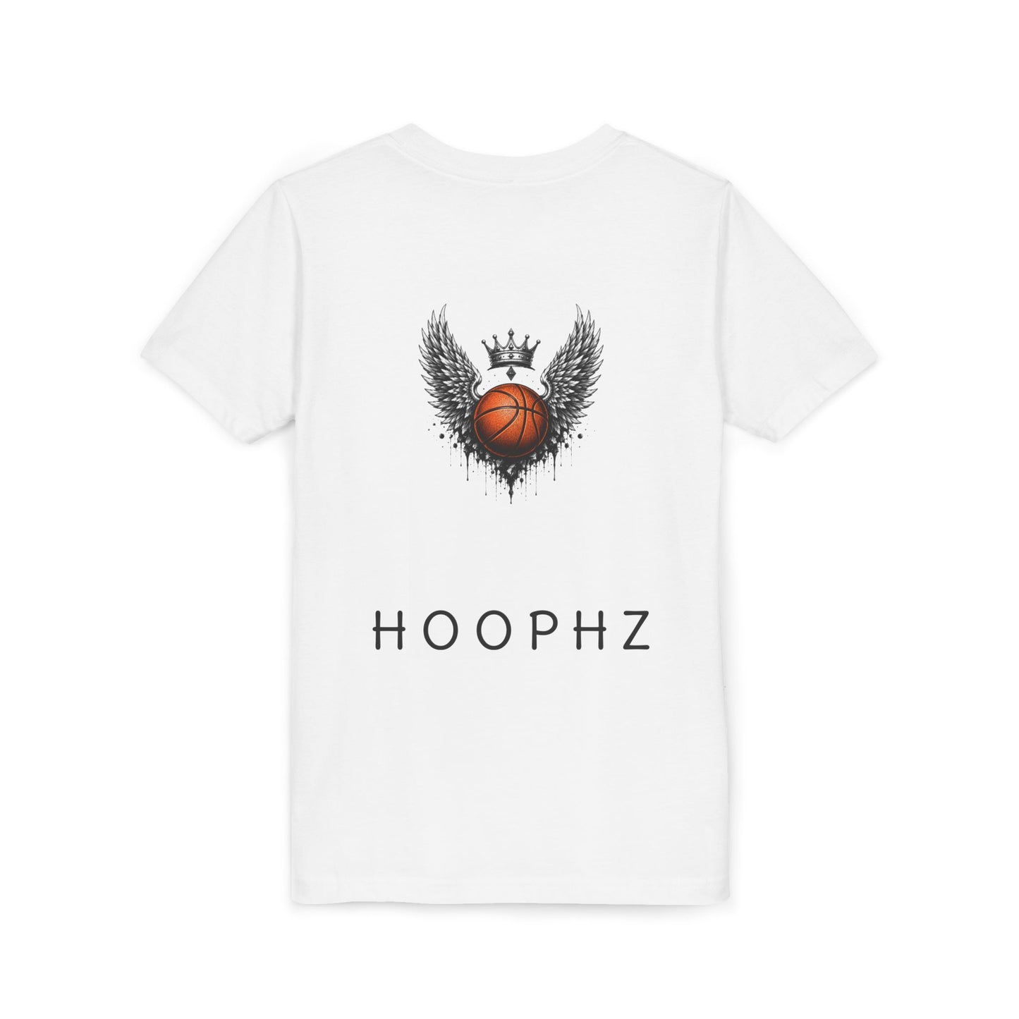 CROWNED WINGS Youth Basketball T-Shirt