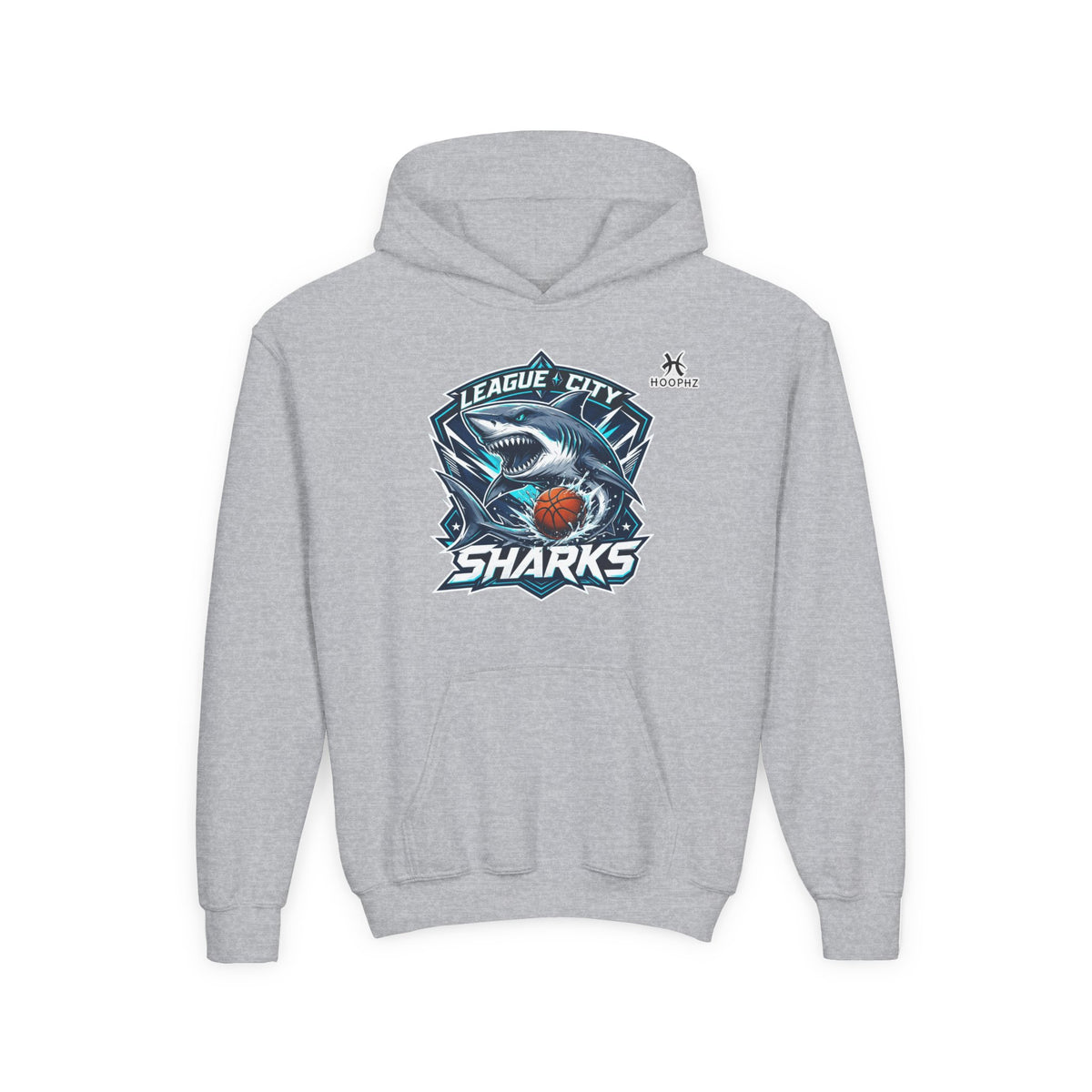 League City Sharks Youth Basketball Hoodie – Shark Mode