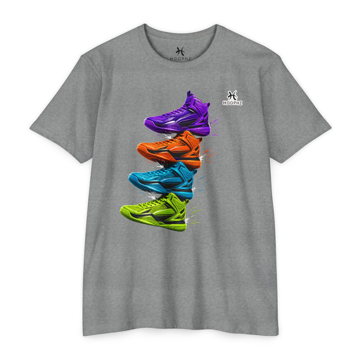 STACKED KICKS Basketball T-Shirt