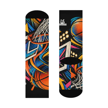 COURT CHAOS Cushioned Basketball Crew Socks