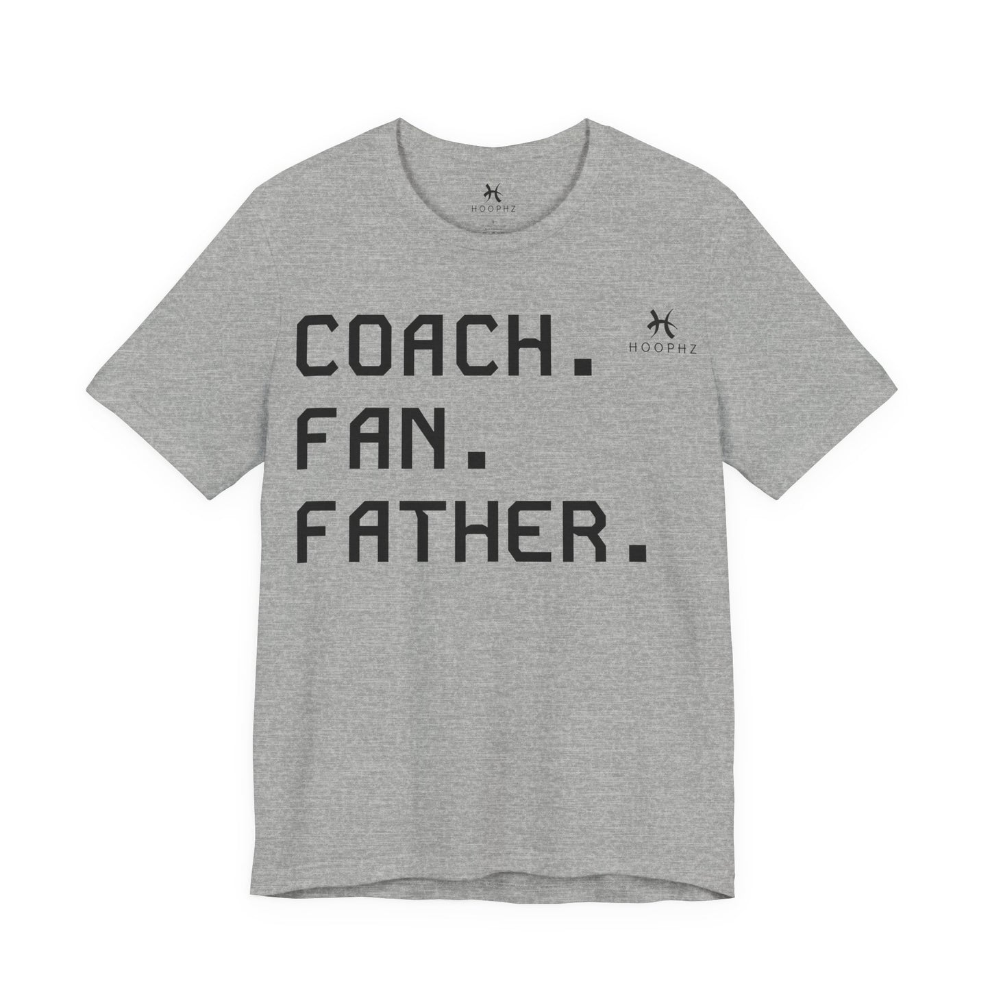 Coach. Fan. Father. Basketball Dad T-Shirt