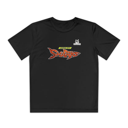 League City Sharks Youth Performance Basketball T-Shirt – Shark Pressure