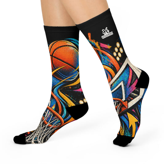 COURT CHAOS Cushioned Basketball Crew Socks