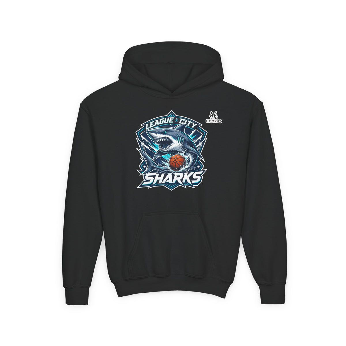 League City Sharks Youth Basketball Hoodie – Shark Mode