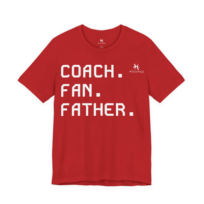 Coach. Fan. Father. Basketball Dad T-Shirt