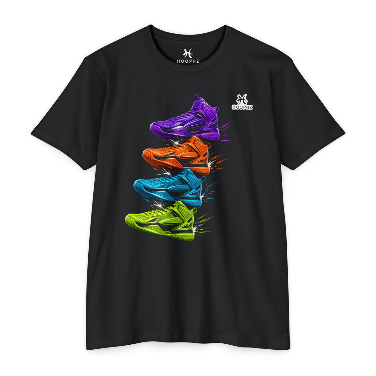STACKED KICKS Basketball T-Shirt