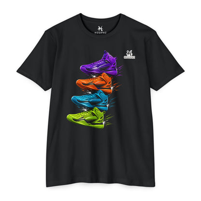 STACKED KICKS Basketball T-Shirt