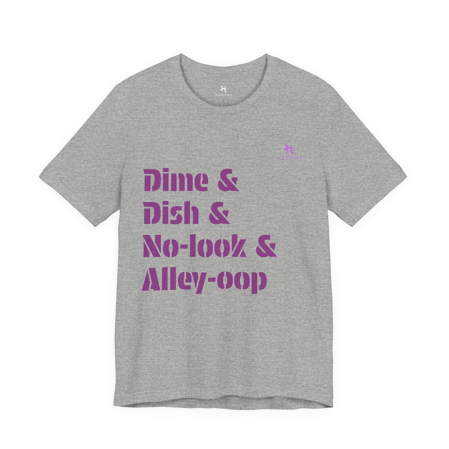 Dime & Dish & No-look & Alley-oop Basketball T-shirt