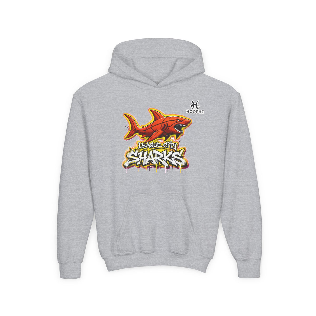 League City Sharks Youth Basketball Hoodie – Fear the Fin