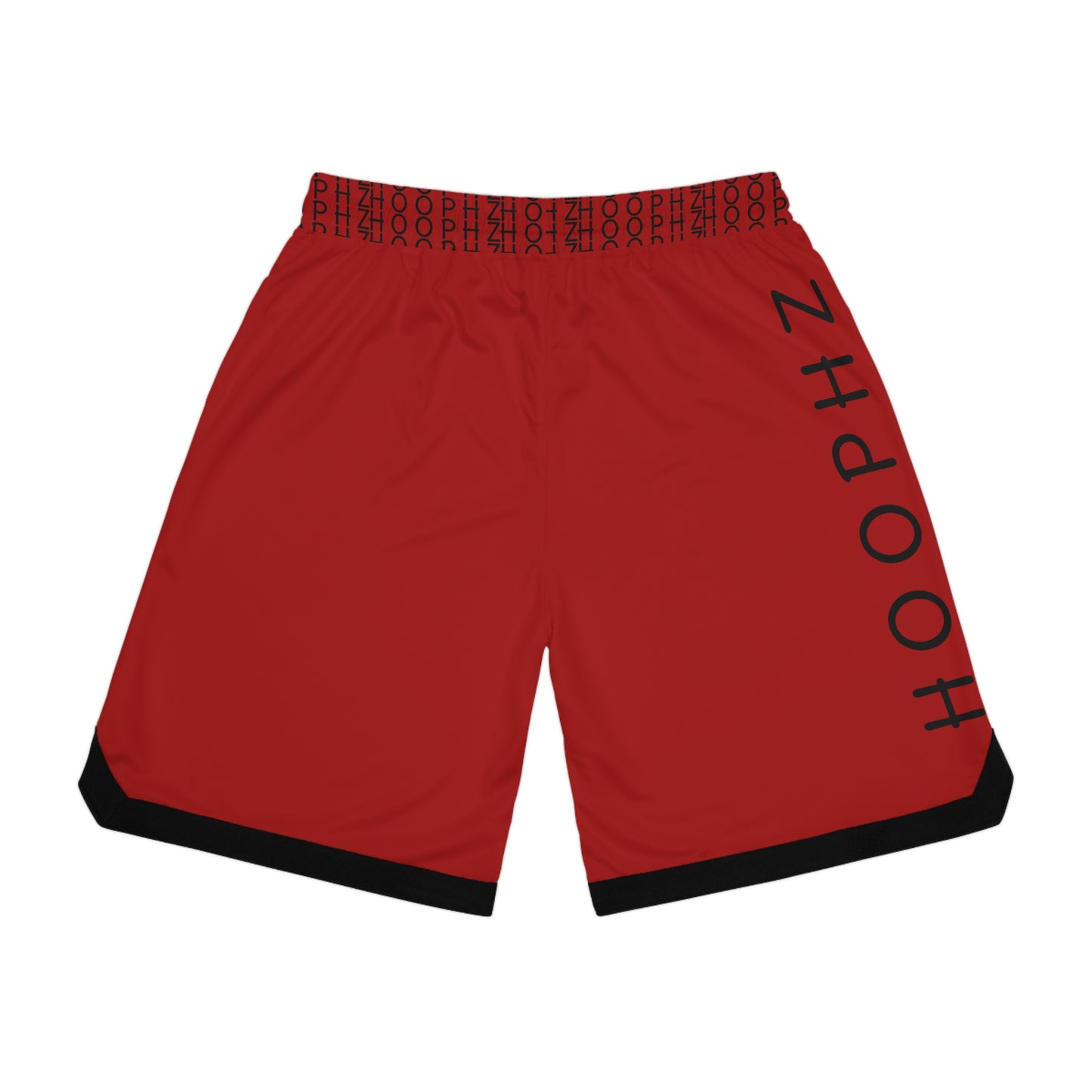 HOOPHZ Signature Basketball Shorts — Red