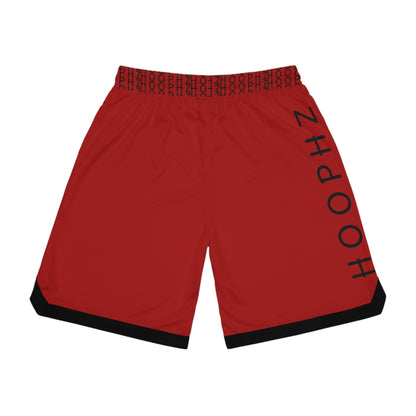 HOOPHZ Signature Basketball Shorts — Red
