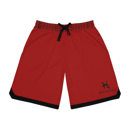HOOPHZ Signature Basketball Shorts — Red