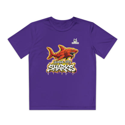 League City Sharks Youth Performance Basketball T-Shirt – Fear the Fin