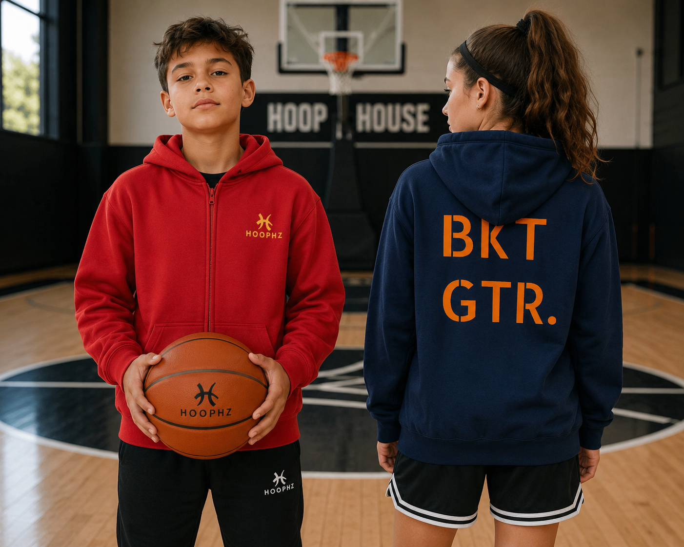 BKT GTR Youth Basketball Zip-up Hoodie