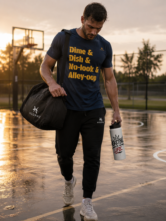 Dime & Dish & No-look & Alley-oop Basketball T-shirt