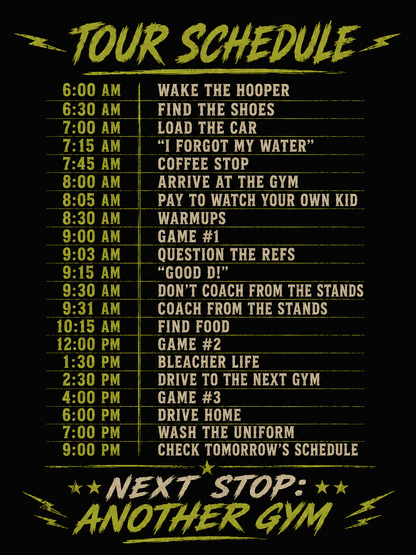 HOOPHZ Basketball Parents Tour T‑Shirt