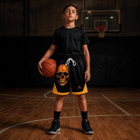 SKULL Basketball Youth Shorts