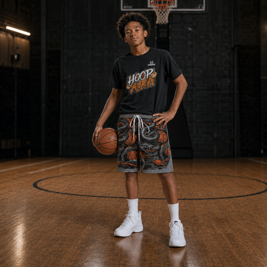 HOOP AURA Youth Basketball Performance T-Shirt