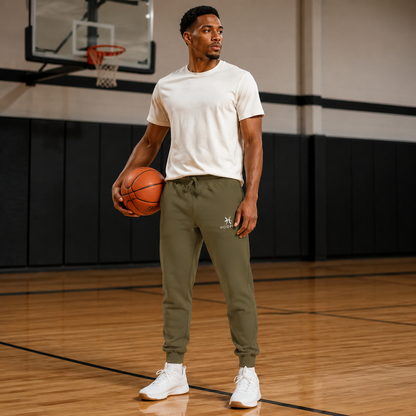 HOOPHZ Signature Embroidered Fleece Joggers