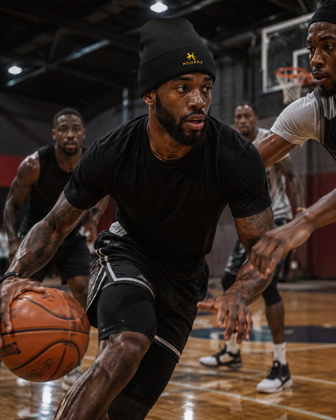 HOOPHZ Signature Embroidered Basketball Beanie