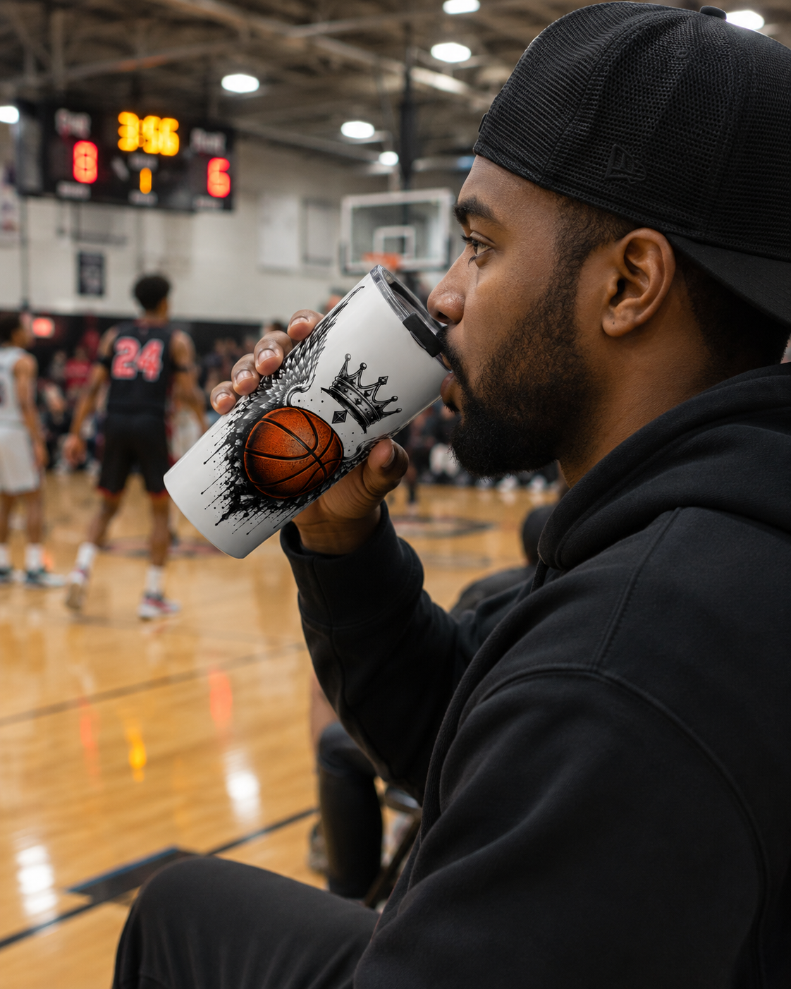 COURT ROYALTY 20oz Basketball Tumbler