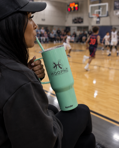 HOOPHZ Signature 40oz Engraved Basketball Tumbler