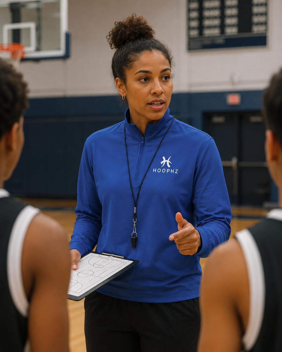 HOOPHZ Signature Basketball Warm-Up Quarter-Zip Pullover