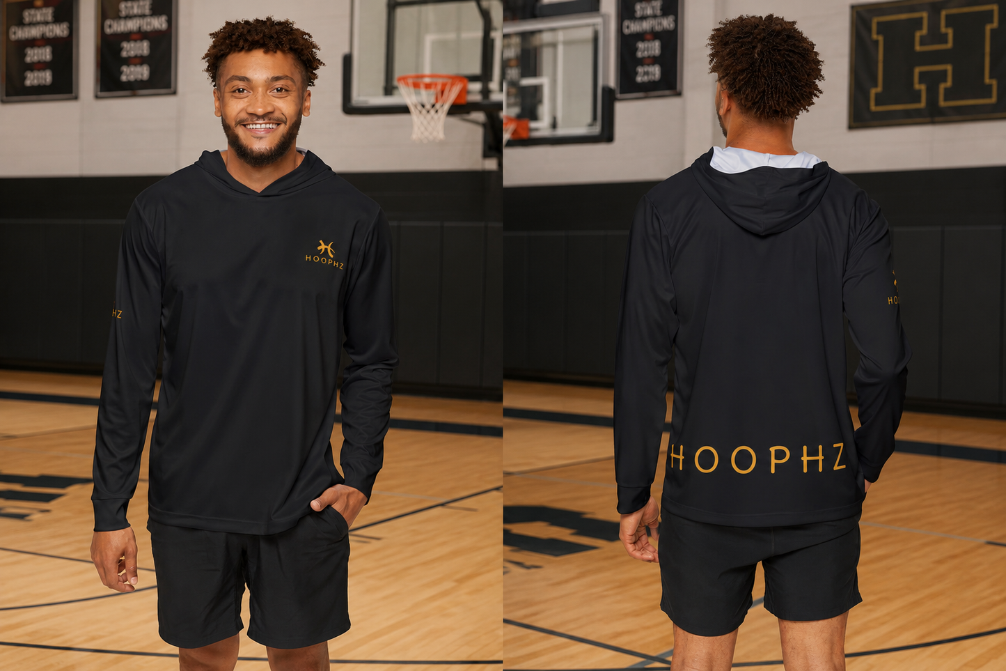 HOOPHZ Signature Lightweight Basketball Warm-Up Hoodie