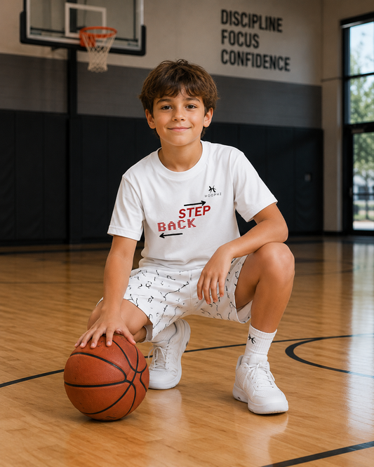 STEP BACK Youth Basketball T-shirt
