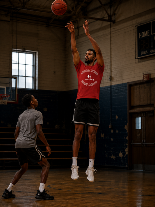 Hands Down. Man Dow. Basketball T-shirt