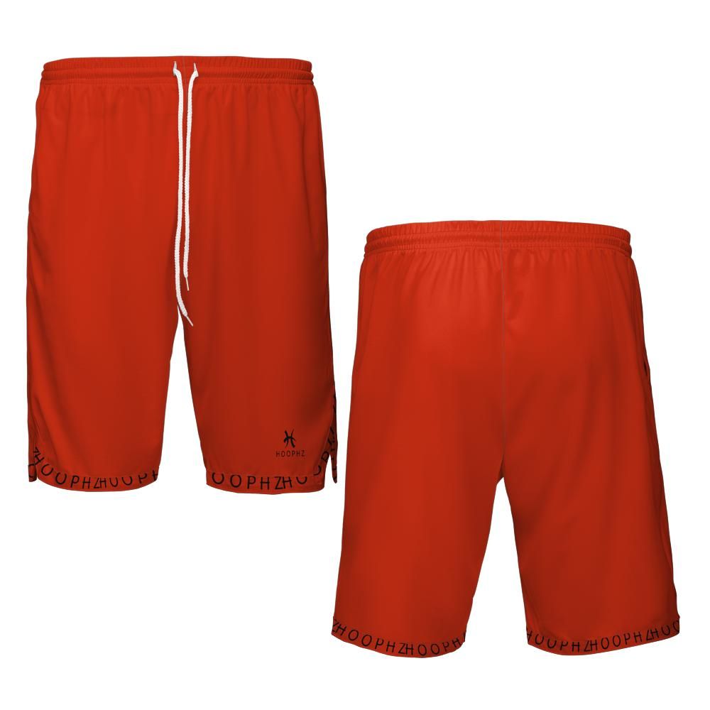 HOOPHZ Signature Red Basketball Shorts
