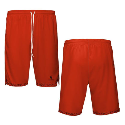 HOOPHZ Signature Red Basketball Shorts