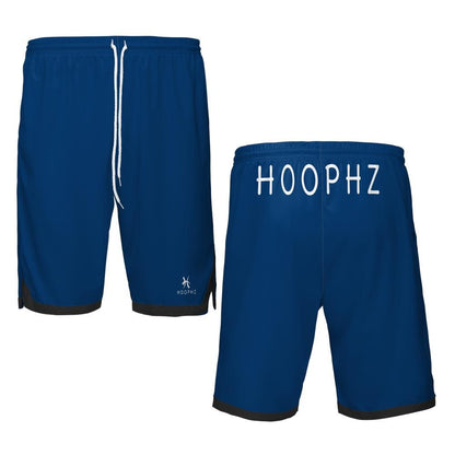 HOOPHZ Signature Blue & Black Basketball Shorts